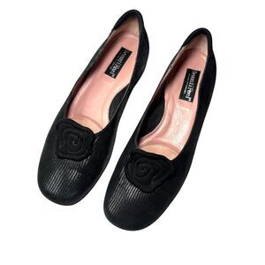 BeautiFeel Black Suede Leather Flats MADE IN ISRAEL Sz: EU: 40 US: 9